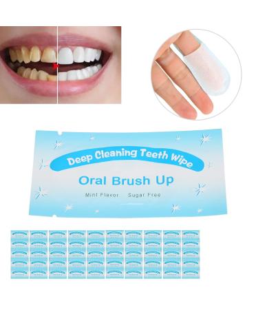 Dental Cleaning Wipes - Disposable Tooth Cleaning Wipes for Travel 50pcs Portable Dirt Removal Wipes - Buy Online on GoSupps.com
