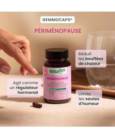 HERBALGEM - GEMMOCAPS Perimenopause - Hormone Free Supplement - Controls Hot Flashes & Reduces Mood Jump - 30 Capsules - Buy Online on GoSupps.com