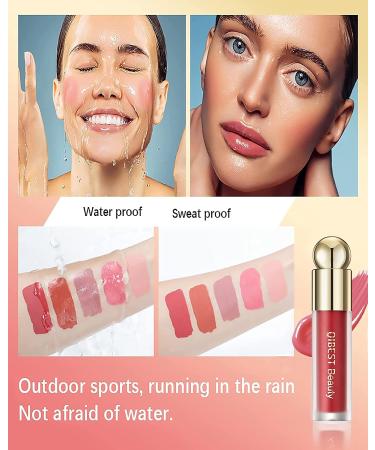 Velvet Liquid Blush - Long Lasting Natural-Looking Cheek Beauty Blush, Red Tomato Shade - Buy Online on GoSupps.com