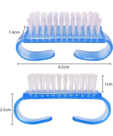 TRIXES Nail Brush - Pack of 3 -Travel Accessories for Cleaning Nails Assorted Colours Cleaning Beauty Aid for Fingernails - with Crystal Body Pink Purple and Blue - Buy Online on GoSupps.com