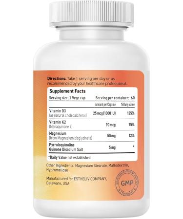 Estheliv OsteoMagnesium 4-in-1 Bone | Immune | Mood | Sleep 60 Veggie Capsules - Buy Online on GoSupps.com