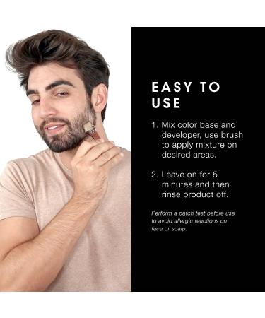 Pacinos Hair & Beard Color Kit (Dark Brown) - Men's Hair Color - Eliminates Grays in 5 Minutes - Buy Online on GoSupps.com