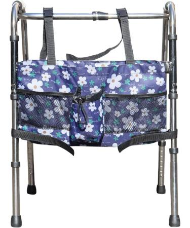 Walker Bag - Water Resistant Pouch Basket with 5 Pockets for Rollator and Folding Walker Wheelchairs Bariatric Walkers Blue - Buy Online on GoSupps.com