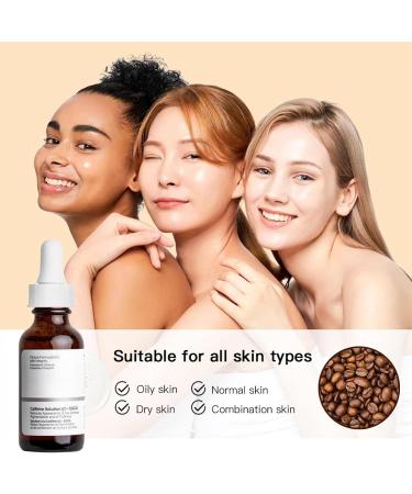 2PCS Caffeine Solution 5%+EGCG Eye Serum Caffeine Eye Serum Caffeine Eye Cream Anti Aging Under Eye Cream for Dark Circles and Puffy Eyes Instant Wrinkle Remover Eye Bag Removal Fade Fine Line 30ML - Buy Online on GoSupps.com