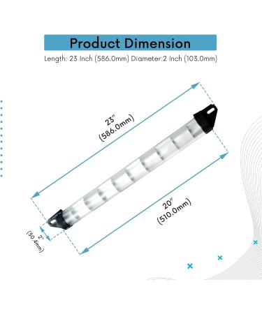 MARINE CITY 2 x 23 Inches Aluminum Tube Radar Reflector for Sailboats - 25 SQF Reflective Area - Pack of 1 - Buy Online on GoSupps.com