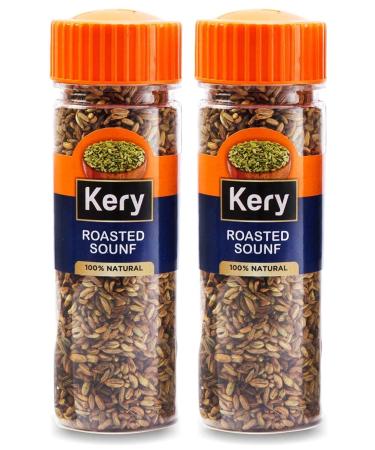 Kery Roasted Saunf Mukhwas 2 Bottles 120g (Diet Green Fennel Mouth Freshener)_Packing May Vary