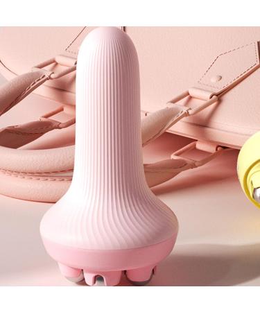 Muscle-Clamping Body Massage Brush - Relax Tired Muscles Tone Abs & Enhance Skin | Multifunctional Pink Brush for Legs Stomach Waist - Buy Online on GoSupps.com