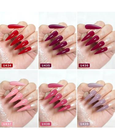 Umikk Gel Nail Polish 6 Colours Set Coffee Nude Beige Light Coral Pink Lavender Violet Bean Purple 7.5ml Soak Off UV LED Cure for Nail Art Manicure Pedicure Girl's life - Buy Online on GoSupps.com