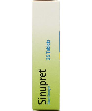 Bionorica Sinupret Adult Strength 25 Tablets - Natural Relief for Sinus Congestion - Buy Online on GoSupps.com