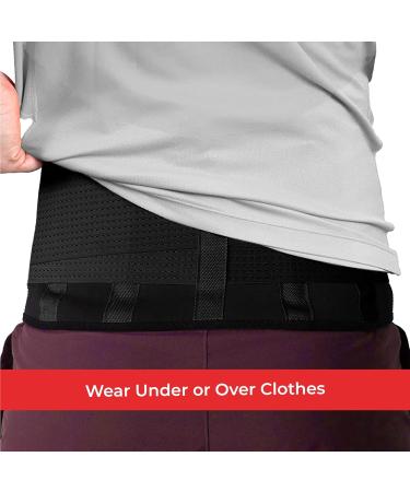 JUTT Back Support Belt for Men and Women - Certified Medical Grade Adjustable Lumbar Support Belt - Extra Large Size for Back Pain Relief - Buy Online on GoSupps.com