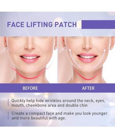 WXYINSPAS 40 Pcs Face Lift Tape for Wrinkles, Jowls, Neck, Eye - Waterproof & High Elasticity V Shape Lift Stickers - Instant Facelift Bands - Buy Online on GoSupps.com