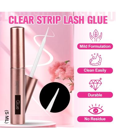 PHKERATA Cat Eye Lashes 15MM - 7 Pairs of Natural Fluffy Wispy Faux Mink Strip Eyelashes with 5ML Glue - Buy Online on GoSupps.com
