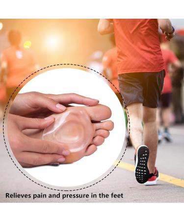 10 Pack Clear Gel Metatarsal Pads - Pain Relief Cushion for Ball of Foot - Self-Adhesive Insoles for Men & Women - Buy Online on GoSupps.com