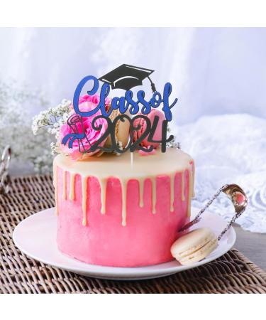 PRETYZOOM 5 Sets Cake Insert Top Hat 2024 Graduation Grad Party Supplies Graduate Paper Cup - Buy Online on GoSupps.com
