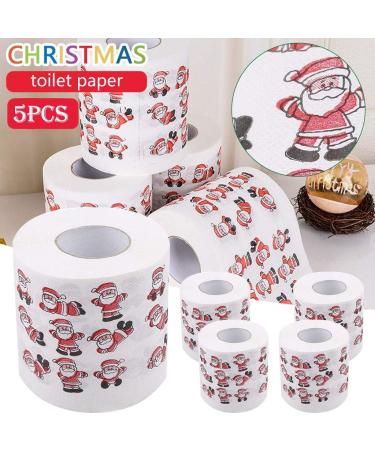 Merry Christmas Toilet Paper Highly Collectible Novelty Paper Towels Funny Gag Gift for Christmas Stocking Stuffers Party Favors 1 - 10pcs - Buy Online on GoSupps.com