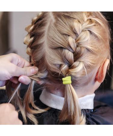 Realure 200 Mini Colorful Hair Ties for Girls & Babies | Soft Elastic Rubber Bands for Braid Accessories - Buy Online on GoSupps.com