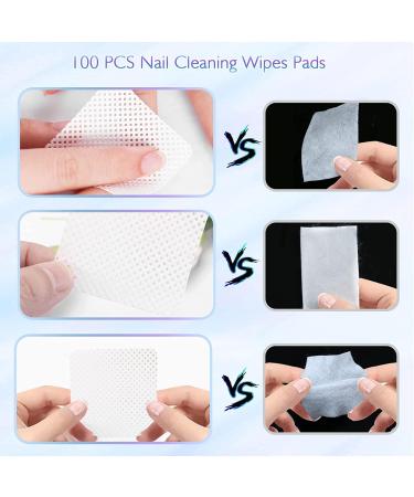 Nail Polish Gel Remover Tools Kit with Nail Remover Clips Nail File Nail Remover Pads Nail Brush purple - Buy Online on GoSupps.com