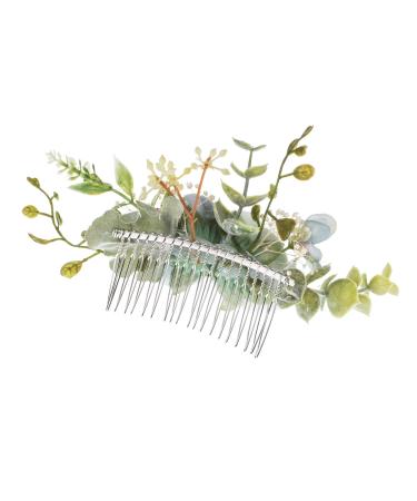 DreamLily Wedding Bridal Comb Camellia Ranunculus Floral Headpiece CM01 - BabyBlue - Buy Online on GoSupps.com