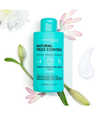 somnis&hair somnis&hair - 2-in-1 Anti-Frizz Shampoo and Mask - Softens Hydrates and Controls Frizz - Healthy and Shiny Appearance - Paraben-Free - Vegan - 250 ml