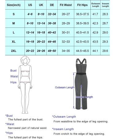 JACK SMITH Women's Insulated Waterproof Ski Bib Overalls - Black - Large - Buy Online on GoSupps.com