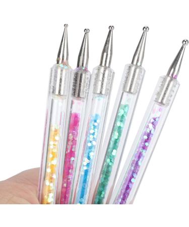 Nail Painting Dotting Pen Professional Multifunctional Double end Pen Nail Art Brush 5pcs for Dotting for Liner for Painting for Nail Art - Buy Online on GoSupps.com