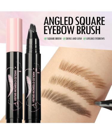Eyebrow Pen Color Smudge Resistant Long Lasting Eyebrow Pen Ultrafine Tip Liquid Color 14ml Makeup for Daily Activities such as Work Sports Dating and Travel 02 Tawny Brown - Buy Online on GoSupps.com