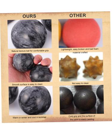 Buy AMOSFUN Chinese Exercise Baoding Balls - Set of 6 Stress Relief & Massage Balls (5.2cm Black) - Perfect for Fitness & Stress Relief Internationally Shipped - Buy Online on GoSupps.com