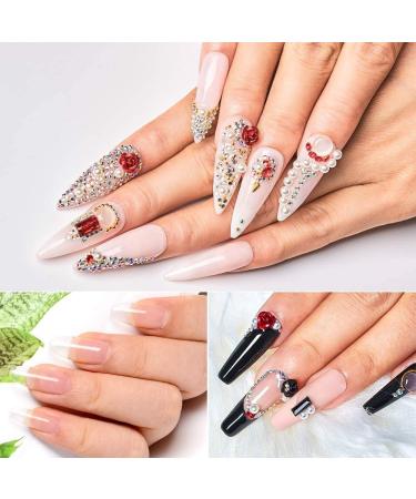 XINLLAN 2Pcs Nail Art Rhinestone Glue Gem Super Sticky Jewelry 10ml Strong Long Lasting Acrylic Nail Glues Adhesive Super Bond Fake Nail Glues - Buy Online on GoSupps.com