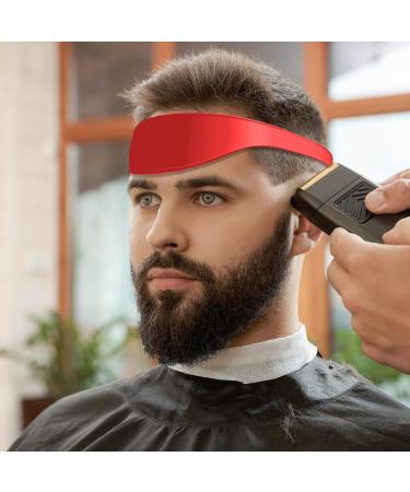 Curved Silicone Haircut Template for Kids & Men | DIY Hair Cutting Tools & Instructions - Red - Buy Online on GoSupps.com