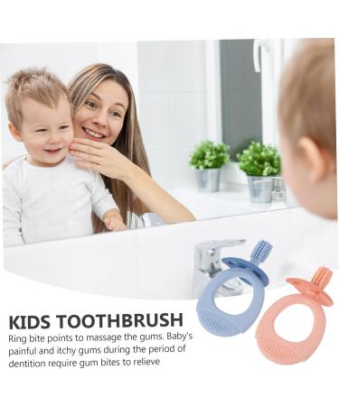 Minkissy 8-Pack Silicone Toothbrushes for Teething - Safe Food-Grade Baby Training Brushes & Chew Toys - Buy Online on GoSupps.com