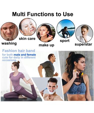 Men's Black Metal Headband Set - Non-slip Hair Bands for Sports, Weddings & Daily Wear (3pcs) - Buy Online on GoSupps.com