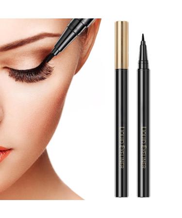 Neamou Waterproof Liquid Eyeliner, Black Liquid Eyeliner, Highly Pigmented Eyeliner Pen with Precise Tip - Quick Drying and Long Lasting Cosmetic Liquid Eyeliner for Various Makeup