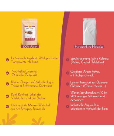 Bio Dulse Powder 100g - Wildly Harvested in Brittany France | Nutrient-Rich Vegan & Gluten-Free Seaweed | Perfect Salt Replacement & Iodine Source - Buy Online on GoSupps.com