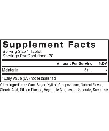 Force Factor Chewable Melatonin 5mg Drug-Free Supplement Vegan Non-GMO Cherry Flavor 120 Tablets - Buy Online on GoSupps.com