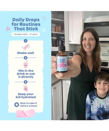 JoySpring LingoLeap Liquid Kids Formula with Zeolite Clinoptilolite Methylated B12 & Vitamin D3 | Gentle Daily Support for Kids Wellness | Ages 3+ | (1fl oz) 30 Servings - Buy Online on GoSupps.com