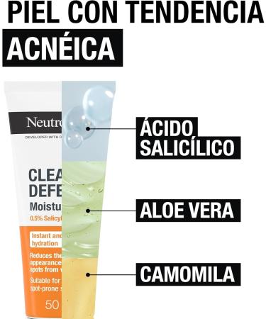  Neutrogena Neutrogena Spot Controlling Moisturizer with 0.5% Salicylic Acid (1 x 50ml) Face Moisturizer for Acne-prone Skin Oil-free Face Moisturizer - Buy Online on GoSupps.com