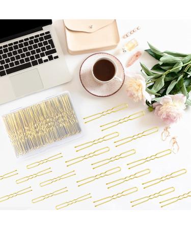 200pcs U Shaped Hair Pins for Blonde Hair - Hair Accessories for Women and Kids - 2IN & 2.4IN Bobby Pins for Buns and Hairdressing Salon - Buy Online on GoSupps.com