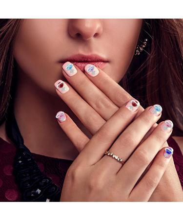 WLLHYF 48Pcs Planet Nail Rhinestones Charms Alloy Diamond Crystal Luxury Nail Charms 3D Shiny Saturn Shape Nail Art DIY Crafts Nail Art Accessories for Women Girls - Buy Online on GoSupps.com