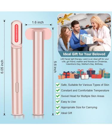 Red Light Therapy Device - 7 Colors LED Face Massager for Skin Rejuvenation Tightening & Lift - Rose Gold - Buy Online on GoSupps.com
