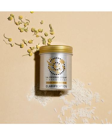 La Poudre clat Facial Exfoliator No-Tightness Scrub Vanilla Biscuit Scent Cleanses and Refines Skin Texture 100% Natural Vegan and Made in France CLARIFICATION - Buy Online on GoSupps.com