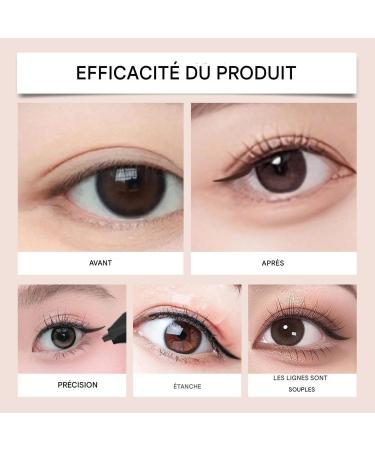  Hailerio Winged Eye Corner Stamp Double-Pointed Eye Corner Makeup Stamp | Water-Resistant Creamy Gel Cosmetics Daily Stencil for Commutes Dates Travel - Buy Online on GoSupps.com