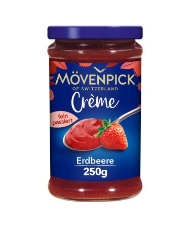 M venpick Gourmet Cream Strawberry premium fruit spread without pieces and seeds 250g (1 pack)