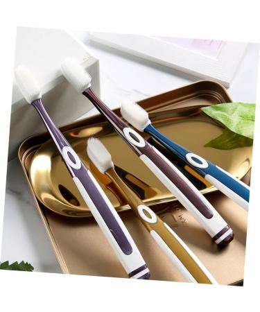 Shop Minkissy 4-Piece Nano Toothbrush Set - Soft Bristle Automatic Child & Adult Dental Tools | Gentle Silk & TPU Cleaning - Buy Online on GoSupps.com