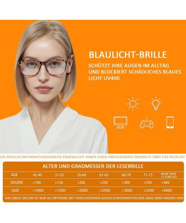 Cojwis 5 Pack Women s Reading Glasses with Blue Light Filter | Ultralight Spring Hinges 2.25x Magnification - 5 Color Mix - Buy Online on GoSupps.com