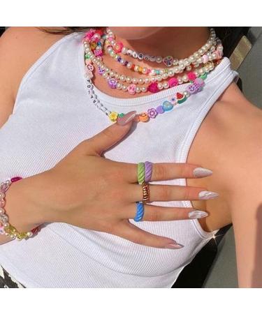 Nude Pink Swirl Design Press on Nails | Medium Almond Fake Nails with Glitter Sequins | Marble Glossy Acrylic Nails for Women - Buy Online on GoSupps.com