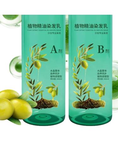 Hair Color for Women 260ml Nourishing Cream with Plant Oil | Pack of 2 Professional Hair Color Bottles Covers White and Gray Hair for Adults and Seniors Hairdressers - Buy Online on GoSupps.com