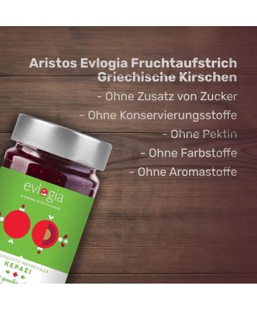  ARISTOS Aristos Evlogia Fruit Spread - Greek Cherries | Sugar-Free Jam Breakfast Spread Bread Spread Everyday Food - Buy Online on GoSupps.com