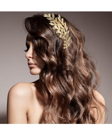 Frcolor Bridal Headband | Golden Leaf Baroque Headpiece | Vintage Bridal Accessories for International Shipping - Buy Online on GoSupps.com