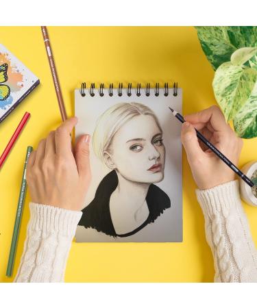 PANDAFLY Professional Skin Tone Charcoal Pencils Set - 24 Colors for Drawing, Sketching, and Coloring - Buy Online on GoSupps.com