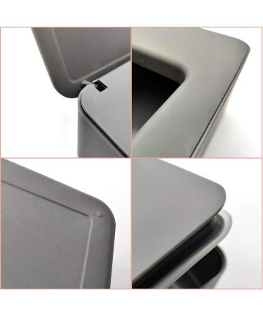 2-Piece Wet Wipes Box Set | Baby Toilet Paper Holder | Towel & Napkin Box with Lid | Gray/White Handkerchief Storage for Home - Buy Online on GoSupps.com